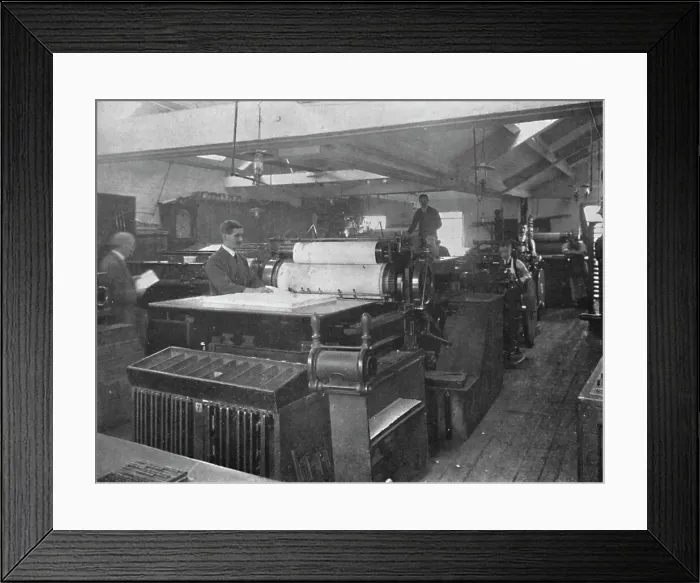 Framed Print : Portion of Machine Room, 1916 Framed Print : Portion of Machine Room, 1916