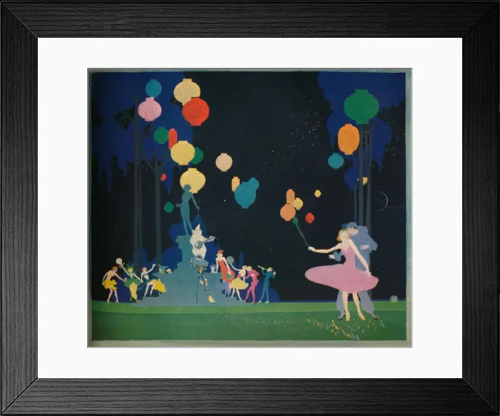 Framed Print : Fantasia, 1919. Artist: JA Austin Framed Print : Fantasia, 1919. Artist: JA Austin
