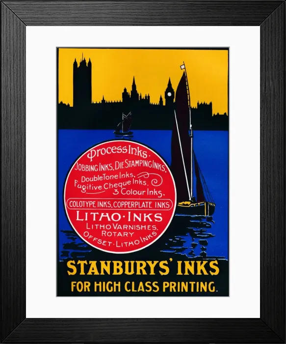 Framed Print : Stansburys Inks for High Class Painting, 1910 Framed Print : Stansburys Inks for High Class Painting, 1910