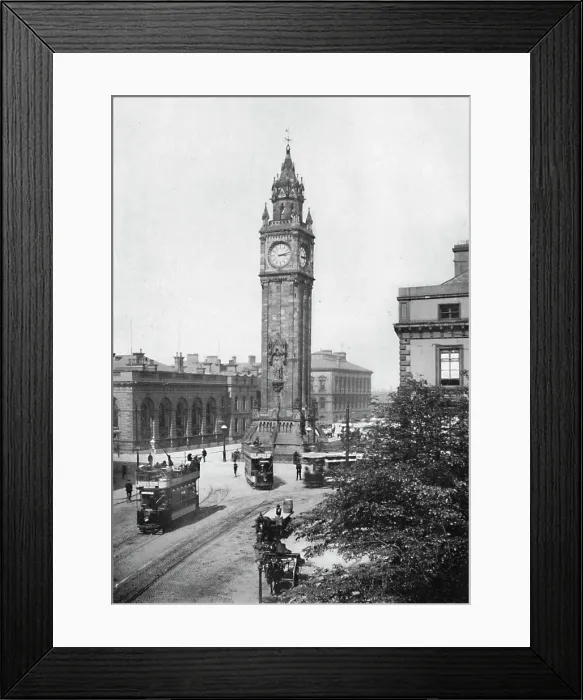 Framed Print : A Well-Known Belfast Landmark, 1910 Framed Print : A Well-Known Belfast Landmark, 1910
