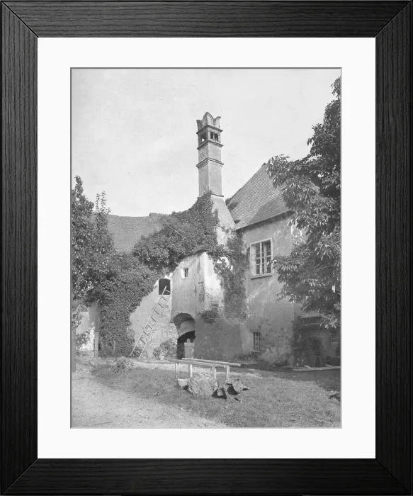 Framed Print : Farmyard in Lower Austria, 1910. Artists: Konrad Heller, C Angerer & Goschl Framed Print : Farmyard in Lower Austria, 1910. Artists: Konrad Heller, C Angerer & Goschl