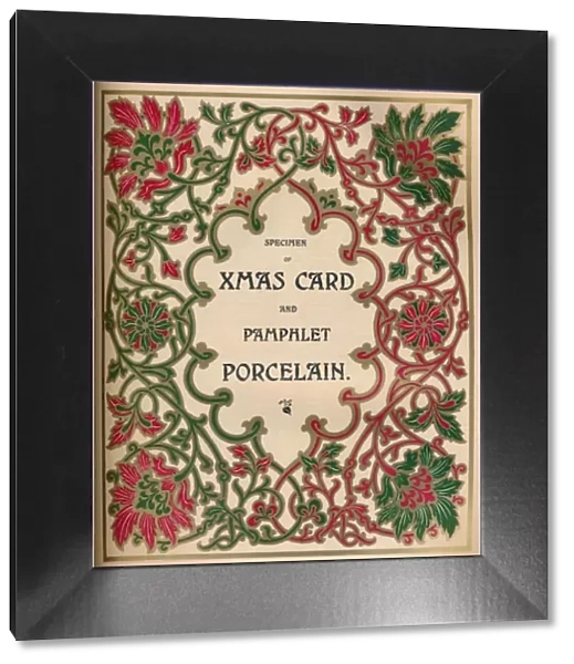 Specimen of Xmas Card and Pamphlet Porcelain - James Spicer & Sons, Ltd. 1910. Artist: James Spicer & Sons
