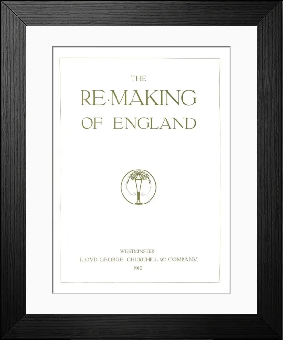 Framed Print : The Re-Making of England, 1910