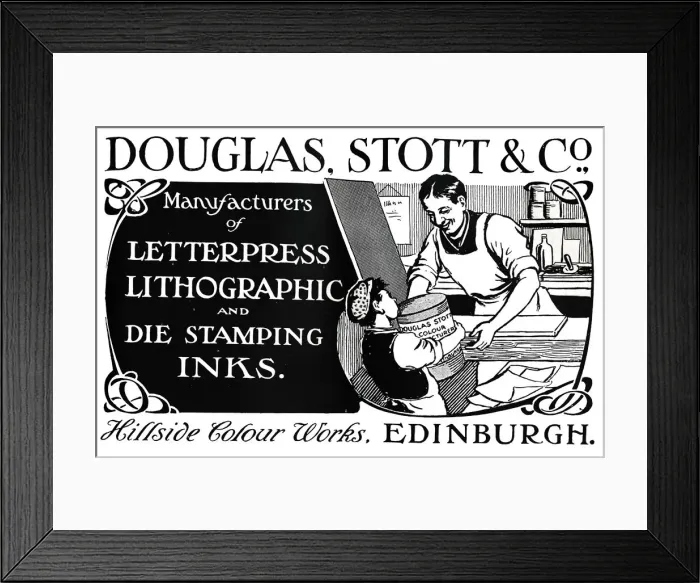 Framed Print : Douglas Stott & Co. advertisement, 1910 Framed Print : Douglas Stott & Co. advertisement, 1910