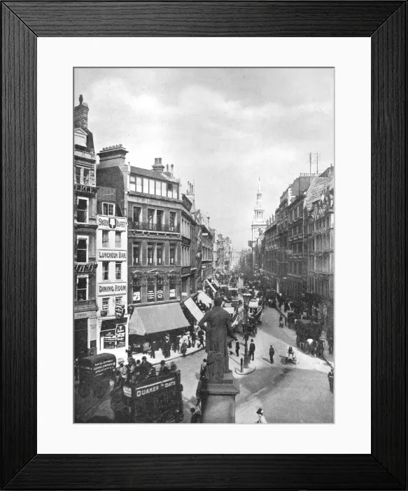 Framed Print : Cheapside, London, 1910. Artist: Garratt & Atkinson Framed Print : Cheapside, London, 1910. Artist: Garratt & Atkinson