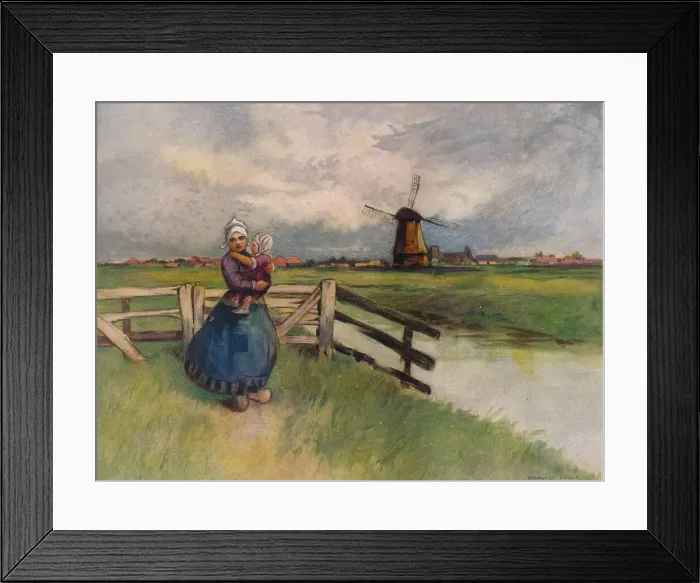 Framed Print : View in Holland, 1907. Artist: Flame Engraving Co Framed Print : View in Holland, 1907. Artist: Flame Engraving Co