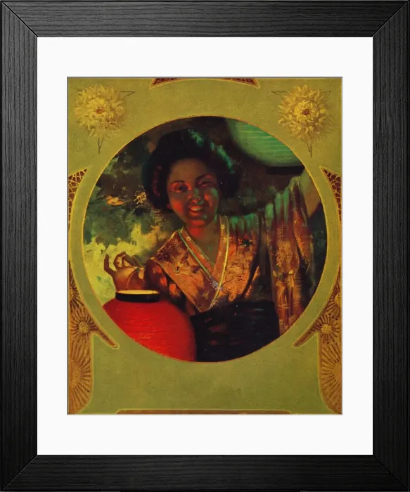 Framed Print : Printed with Shackells Bi-Color Lake & Blue, 1907 Framed Print : Printed with Shackells Bi-Color Lake & Blue, 1907