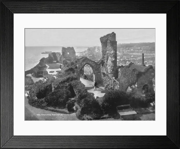 Framed Print : Hastings. The Castle, 1907. Artist: Photochrom Co Ltd of London Framed Print : Hastings. The Castle, 1907. Artist: Photochrom Co Ltd of London