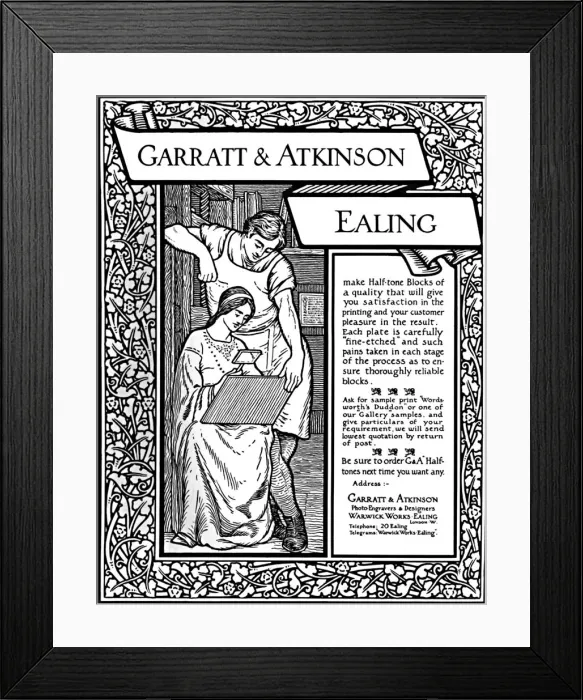 Framed Print : Garratt & Atkinson advert, 1907. Artist: Garratt & Atkinson Framed Print : Garratt & Atkinson advert, 1907. Artist: Garratt & Atkinson