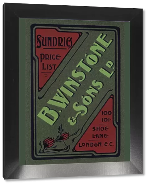 B. Winstone & Sons Ltd. advertisement, 1907