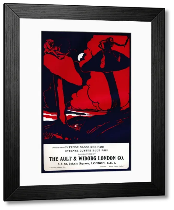 Framed Print : The Ault & Wiborg London Co. advert, 1919 Framed Print : The Ault & Wiborg London Co. advert, 1919