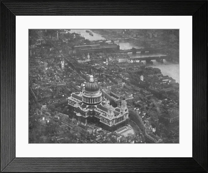 Framed Print : St. Pauls from the Air, 1919. Artist: Airco Framed Print : St. Pauls from the Air, 1919. Artist: Airco
