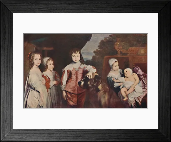 Framed Print : Five Eldest Children of Charles I, 1637, (1903). Artist: Anthony van Dyck Framed Print : Five Eldest Children of Charles I, 1637, (1903). Artist: Anthony van Dyck