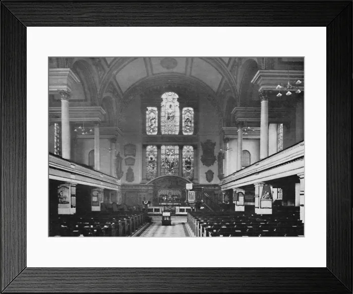 Framed Print : Interior of St. Jamess Church, Piccadilly, 1903 Framed Print : Interior of St. Jamess Church, Piccadilly, 1903