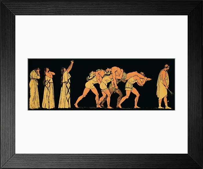 Framed Print : The Dead Brothers, 1880. Artist: Flaxman Framed Print : The Dead Brothers, 1880. Artist: Flaxman
