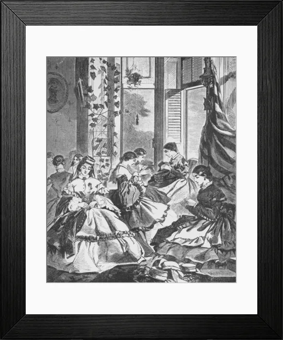 Framed Print : Role of Women in the War, 1861, (1938) Framed Print : Role of Women in the War, 1861, (1938)