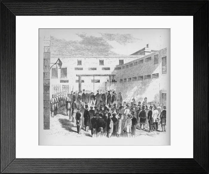 Framed Print : Execution of slave trader Nathaniel Gordon in the Tombs prison in New York, 1862, (1938) Framed Print : Execution of slave trader Nathaniel Gordon in the Tombs prison in New York, 1862, (1938)