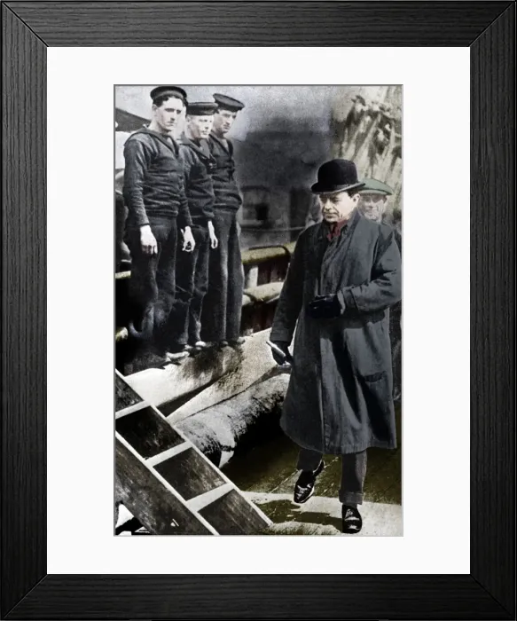 Framed Print : Captain Scott, British polar explorer, on the Terra Nova, c1900s-c1910s (1936) Framed Print : Captain Scott, British polar explorer, on the Terra Nova, c1900s-c1910s (1936)