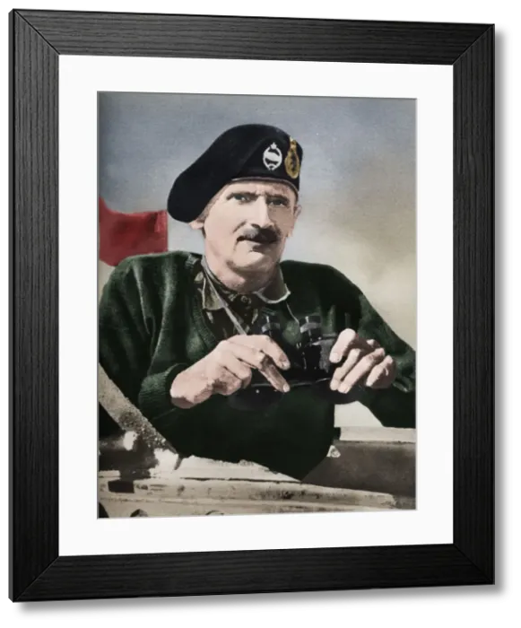 Framed Print : The 8th Army commander Bernard Law Montgomery, 1942. Artists: Sir John Alexander Hammerton, Unknown Framed Print : The 8th Army commander Bernard Law Montgomery, 1942. Artists: Sir John Alexander Hammerton, Unknown