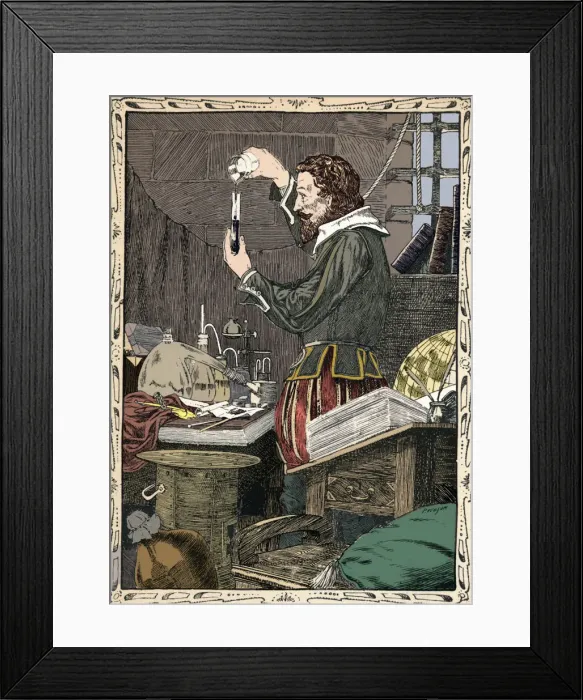 Framed Print : Guy Fawkes Preparing The Slow Match, 1902. Artist: Patten Wilson Framed Print : Guy Fawkes Preparing The Slow Match, 1902. Artist: Patten Wilson