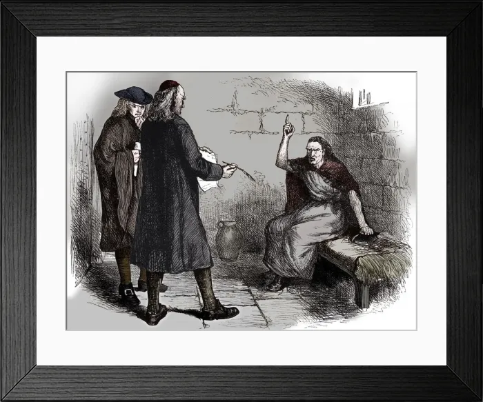 Framed Print : Martha Corey and her prosecutors, Salem, Massachusetts, c1692 (c1880) Framed Print : Martha Corey and her prosecutors, Salem, Massachusetts, c1692 (c1880)