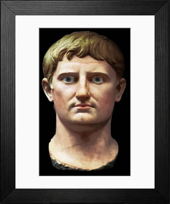 Framed Print : Bust of the Roman Emperor Augustus, 1st century BC Framed Print : Bust of the Roman Emperor Augustus, 1st century BC