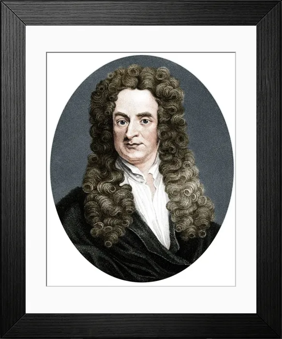 Framed Print : Isaac Newton, English mathematician, astronomer and physicist, (1818). Artist: R Page Framed Print : Isaac Newton, English mathematician, astronomer and physicist, (1818). Artist: R Page