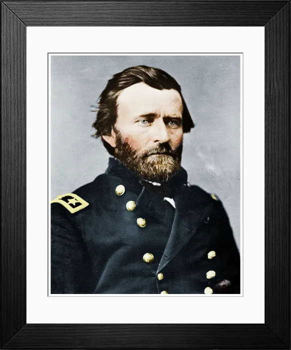 Framed Print : General Ulyssess Grant, American soldier and politician, c1860s (1955) Framed Print : General Ulyssess Grant, American soldier and politician, c1860s (1955)