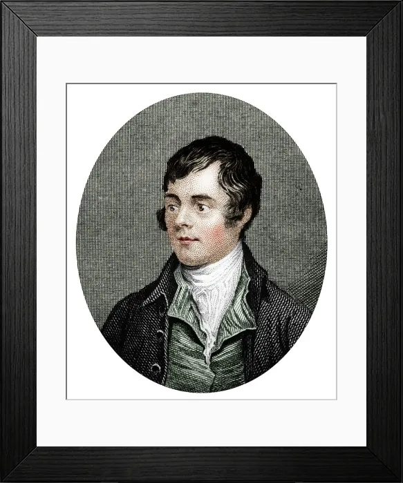 Framed Print : Robert Burns, Scottish poet, 1877 Framed Print : Robert Burns, Scottish poet, 1877