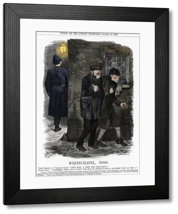 Framed Print : Whitechapel, 1888. Artist: Joseph Swain Framed Print : Whitechapel, 1888. Artist: Joseph Swain