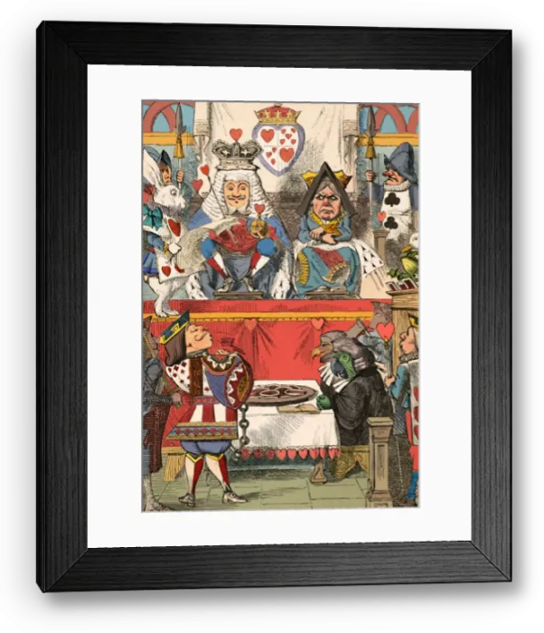 Framed Print : The King and Queen of Hearts in Court, 1889. Artist: John Tenniel Framed Print : The King and Queen of Hearts in Court, 1889. Artist: John Tenniel