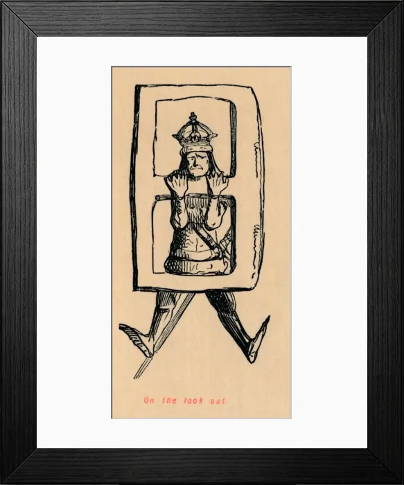 Framed Print : On the look out. Artist: John Leech Framed Print : On the look out. Artist: John Leech