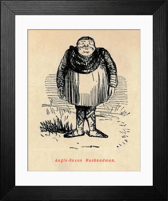 Framed Print : Anglo-Saxon Husbandman, c1860, (c1860). Artist: John Leech Framed Print : Anglo-Saxon Husbandman, c1860, (c1860). Artist: John Leech