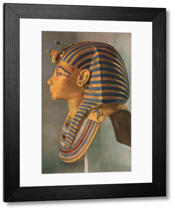 Framed Print : Tutankhamens Death Mask, 1323 BC, (c1910-1935) Framed Print : Tutankhamens Death Mask, 1323 BC, (c1910-1935)