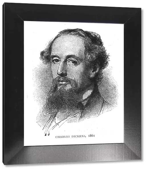 Charles Dickens, 1861. Artist: Wilhelm Auguste Rudolf Lehmann