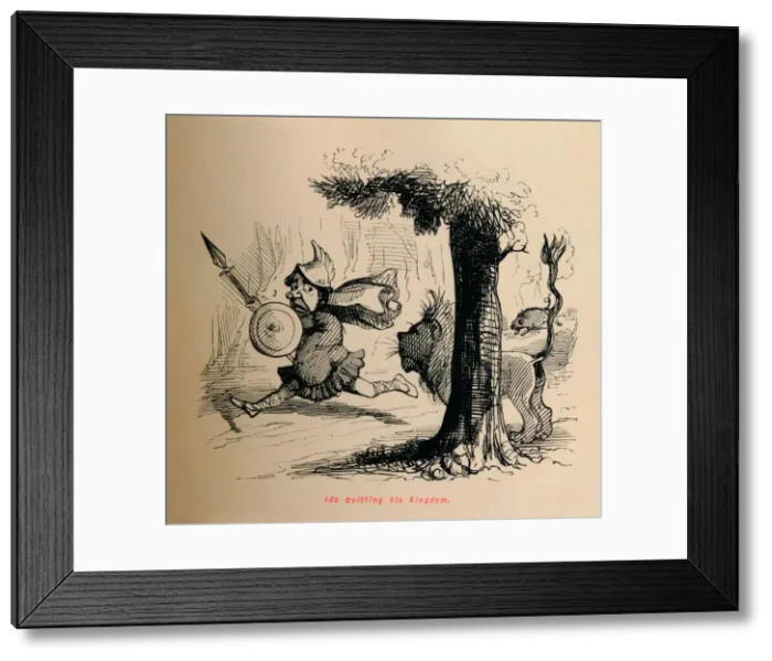 Framed Print : Ida quitting his Kingdom, c1860, (c1860). Artist: John Leech Framed Print : Ida quitting his Kingdom, c1860, (c1860). Artist: John Leech