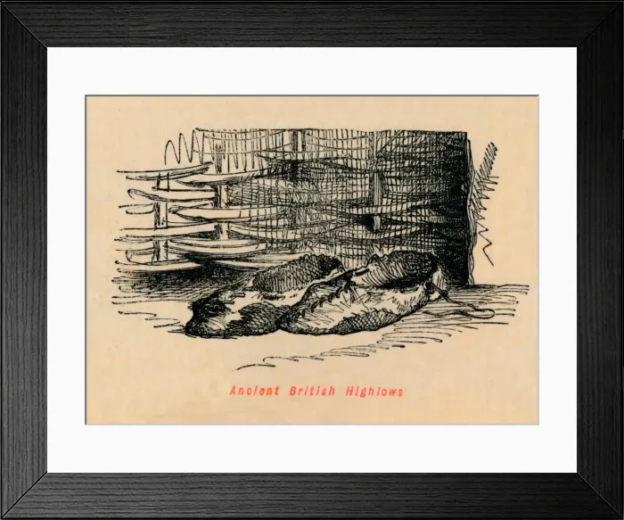 Framed Print : Ancient British Highlows, c1860, (c1860). Artist: John Leech Framed Print : Ancient British Highlows, c1860, (c1860). Artist: John Leech
