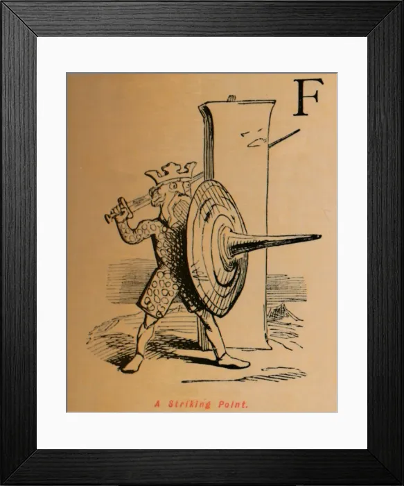 Framed Print : A Striking Point, c1860, (c1860). Artist: John Leech Framed Print : A Striking Point, c1860, (c1860). Artist: John Leech