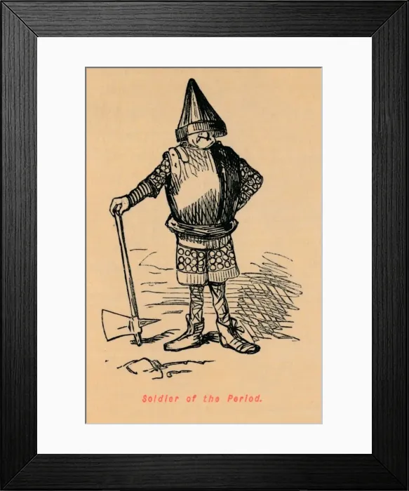 Framed Print : Soldier of the Period, c1860, (c1860). Artist: John Leech Framed Print : Soldier of the Period, c1860, (c1860). Artist: John Leech