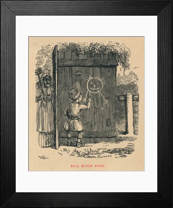 Framed Print : Early British Artist, c1860, (c1860). Artist: John Leech Framed Print : Early British Artist, c1860, (c1860). Artist: John Leech