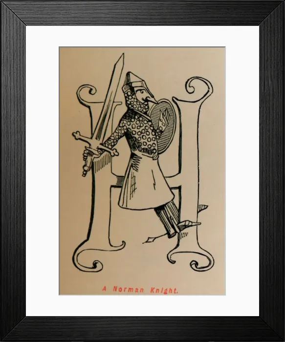 Framed Print : A Norman Knight, c1860, (c1860). Artist: John Leech Framed Print : A Norman Knight, c1860, (c1860). Artist: John Leech
