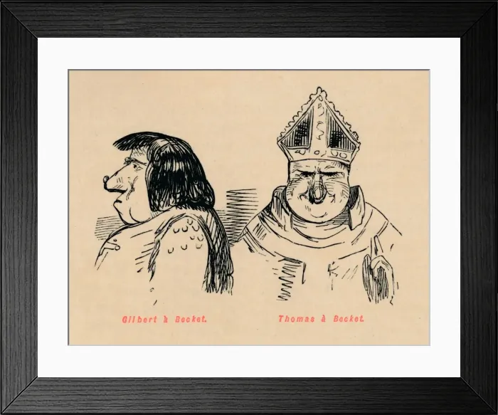 Framed Print : Gilbert a Becket, Thomas a Becket, c1860, (c1860). Artist: John Leech Framed Print : Gilbert a Becket, Thomas a Becket, c1860, (c1860). Artist: John Leech