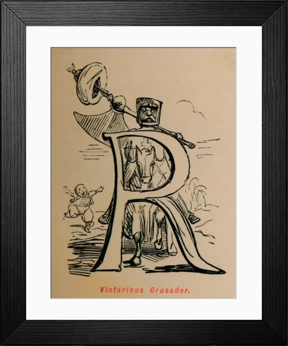 Framed Print : Victorious Crusader, c1860, (c1860). Artist: John Leech Framed Print : Victorious Crusader, c1860, (c1860). Artist: John Leech
