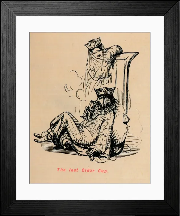 Framed Print : The last Cider Cup, c1860, (c1860). Artist: John Leech Framed Print : The last Cider Cup, c1860, (c1860). Artist: John Leech