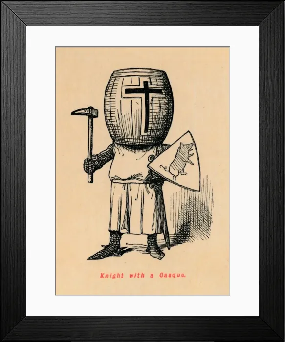 Framed Print : Knight with a Casque, c1860, (c1860). Artist: John Leech Framed Print : Knight with a Casque, c1860, (c1860). Artist: John Leech