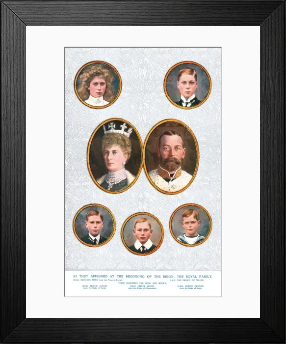 Framed Print : The Royal Family, c1935. Artist: W&D Downey Framed Print : The Royal Family, c1935. Artist: W&D Downey
