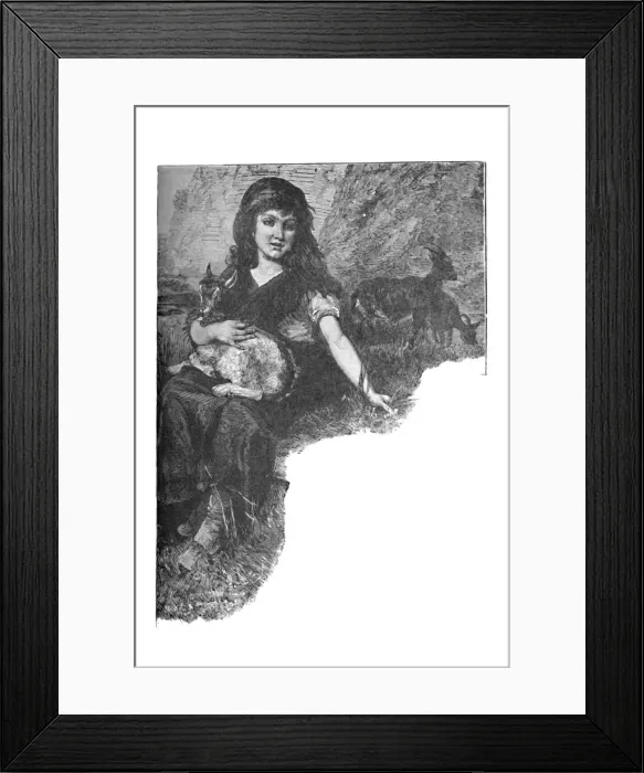 Framed Print : The Pet Kid, c1900. Artist: Helena J. Maguire Framed Print : The Pet Kid, c1900. Artist: Helena J. Maguire