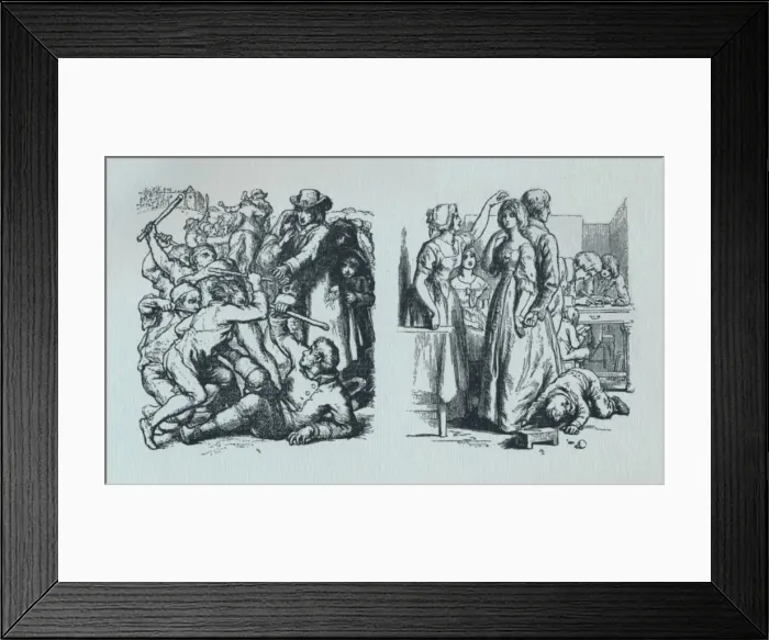 Framed Print : Illustrations to The Vicar of Wakefield (Goldsmith). c1800-1860, (1923). Artist: William Mulready Framed Print : Illustrations to The Vicar of Wakefield (Goldsmith). c1800-1860, (1923). Artist: William Mulready