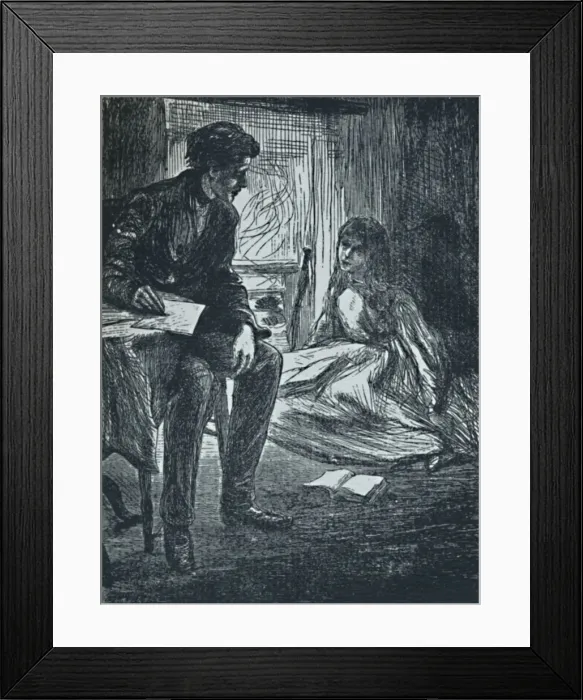 Framed Print : The Trial Sermon, c1862, (1923). Artist: James Abbott McNeill Whistler Framed Print : The Trial Sermon, c1862, (1923). Artist: James Abbott McNeill Whistler