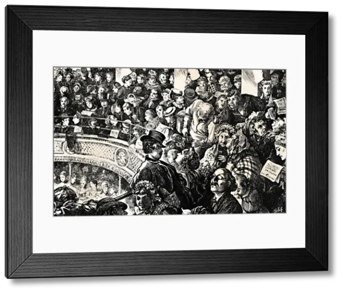Framed Print : Boxing Night. Pen Drawing on Wood, c1890, (1923). Artist: Luke Fildes Framed Print : Boxing Night. Pen Drawing on Wood, c1890, (1923). Artist: Luke Fildes